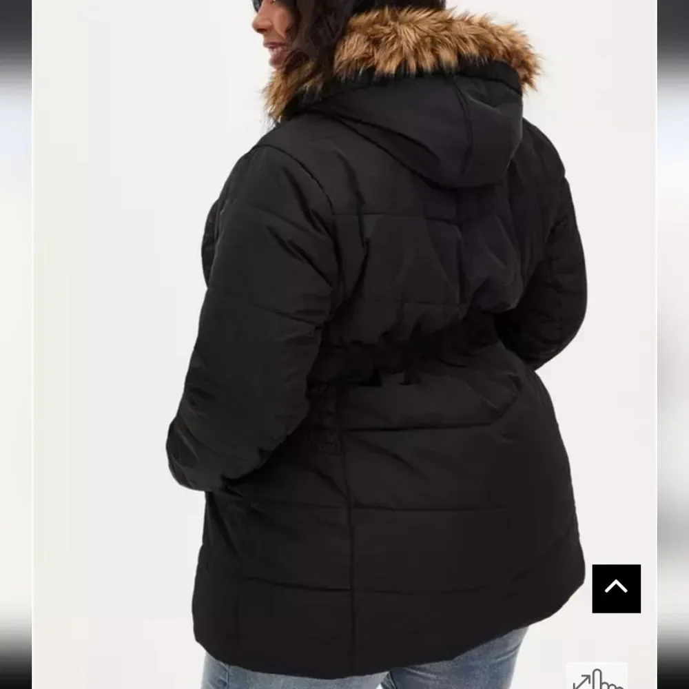 Torrid Black Puffer Coat